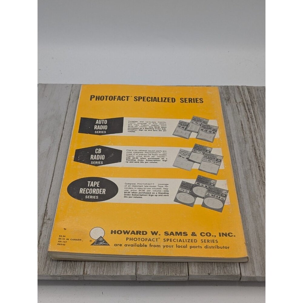 Original Sams PhotoFact Auto Radio Series Book AR-157 November 1973 - Picture 2 of 5